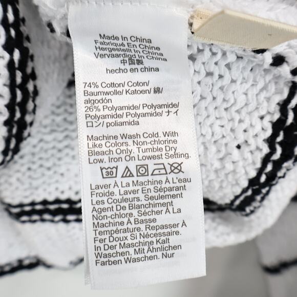 Madewell Boatneck Pullover Sweater Black Mini Stripe Size XS NWT - Picture 8 of 8